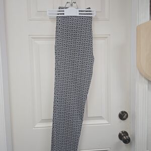 Black and White Patterned Pants